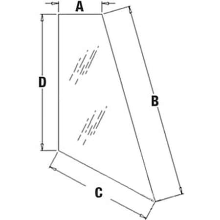 Aftermarket Left Hand Rear Corner Glass T164708